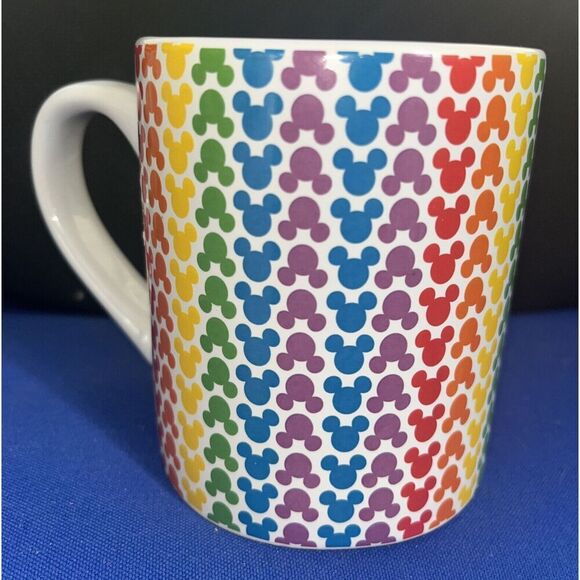 Rainbow Disney Collection Mickey Mouse Head LGBTQ+ Pride Coffee Mug - New - Picture 1 of 5